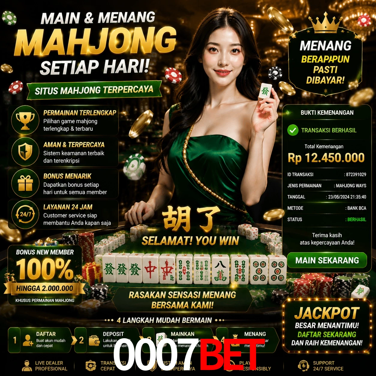 Ganhar e sacar na 0007bet